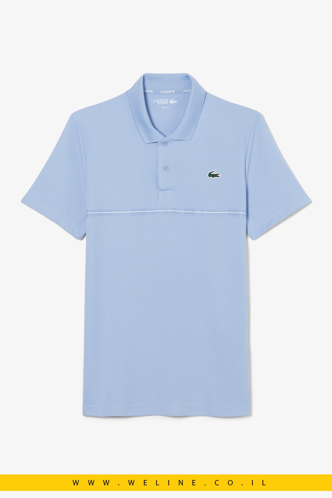 חולצת פולו ספורט Lacoste Ultra Dry Print Regular Fit - WELINE.CO.IL