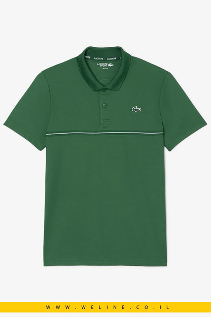 חולצת פולו ספורט Lacoste Ultra Dry Print Regular Fit - WELINE.CO.IL