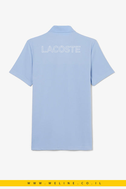 חולצת פולו ספורט Lacoste Ultra Dry Print Regular Fit - WELINE.CO.IL