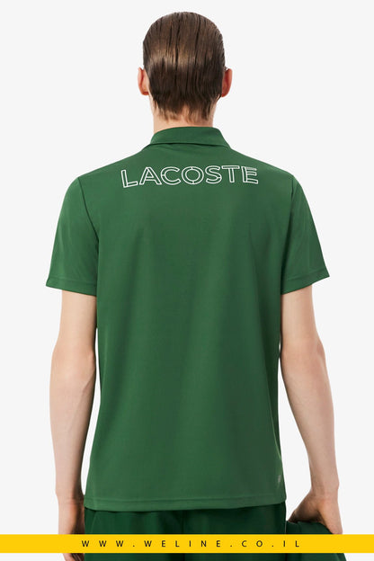 חולצת פולו ספורט Lacoste Ultra Dry Print Regular Fit - WELINE.CO.IL