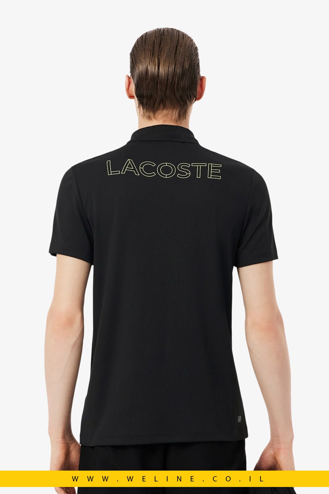 חולצת פולו ספורט Lacoste Ultra Dry Print Regular Fit - WELINE.CO.IL