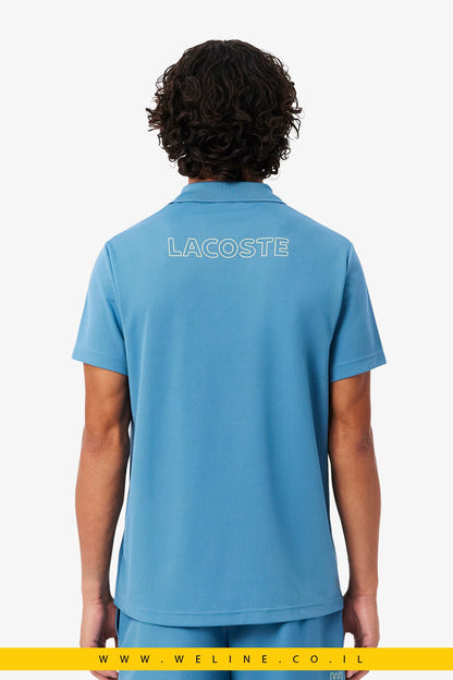 חולצת פולו ספורט Lacoste Ultra Dry Trim Accent Regular Fit - WELINE.CO.IL