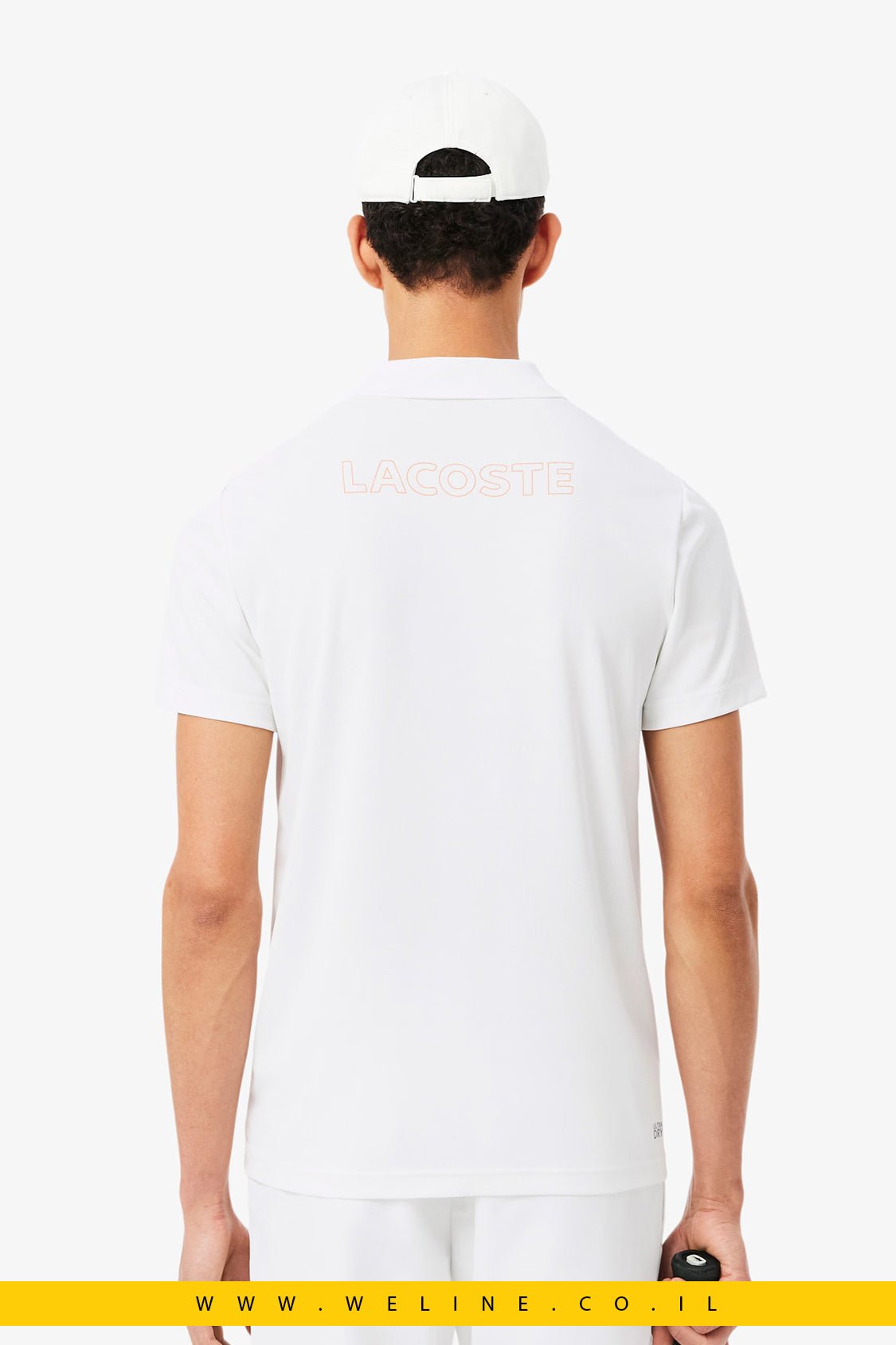 חולצת פולו ספורט Lacoste Ultra Dry Trim Accent Regular Fit - WELINE.CO.IL