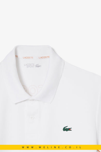חולצת פולו ספורט Lacoste Ultra Dry Trim Accent Regular Fit - WELINE.CO.IL