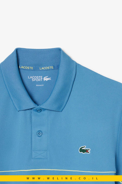חולצת פולו ספורט Lacoste Ultra Dry Trim Accent Regular Fit - WELINE.CO.IL