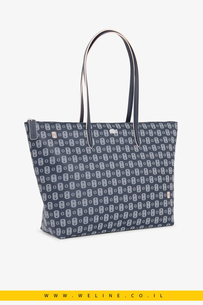 Large L.12.12 Concept Print Tote תיק גדול - WELINE.CO.IL