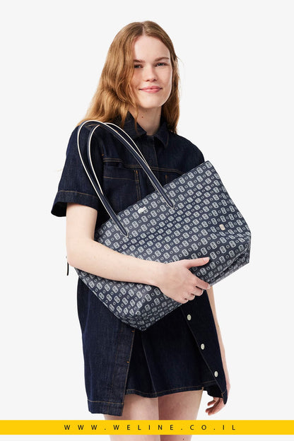Large L.12.12 Concept Print Tote תיק גדול - WELINE.CO.IL