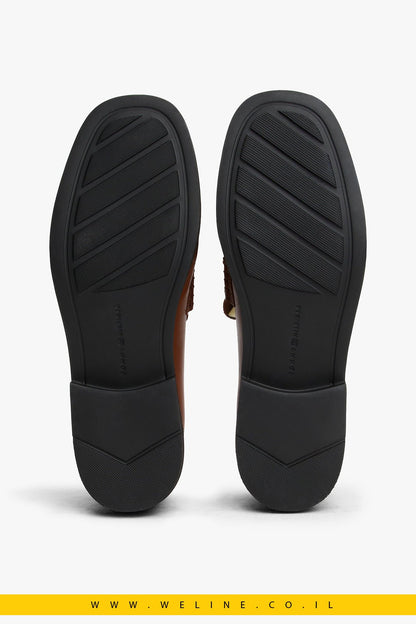 לופרס מעור עם חרטום מרובע – Leather Square Toe Loafers - WELINE.CO.IL