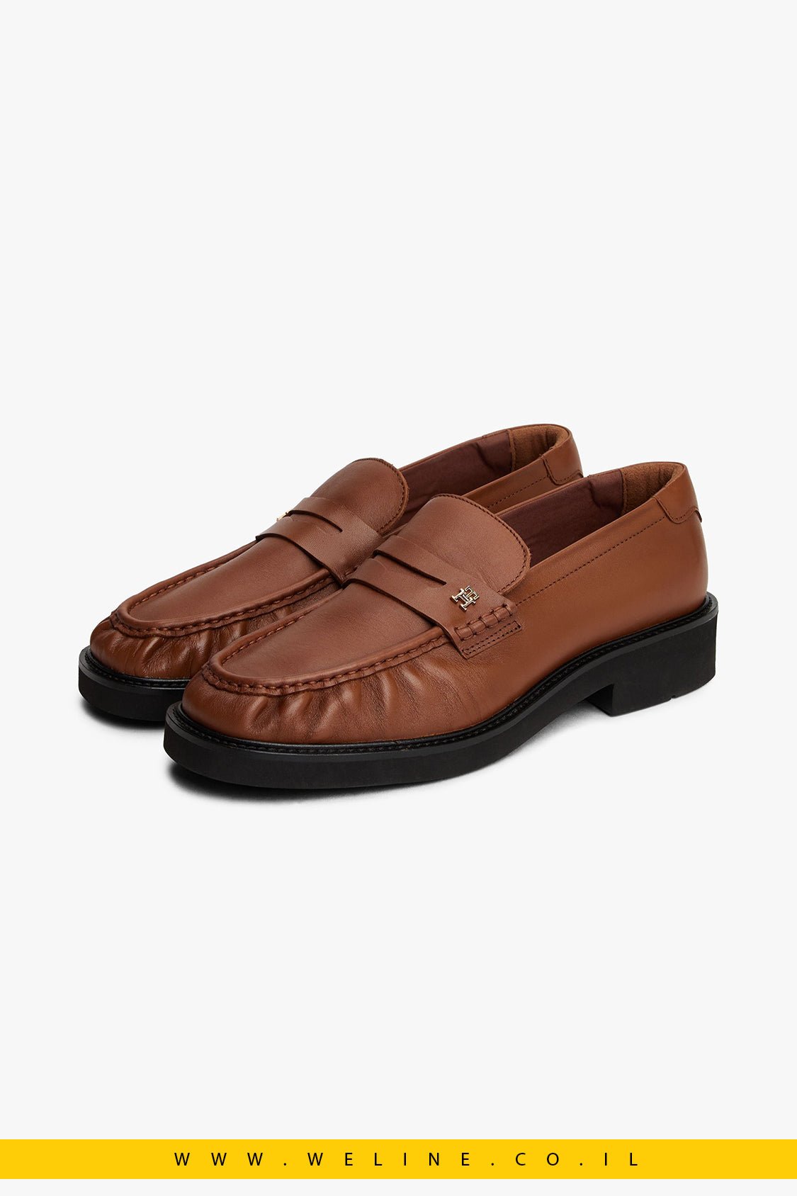לופרס מעור עם חרטום מרובע – Leather Square Toe Loafers - WELINE.CO.IL