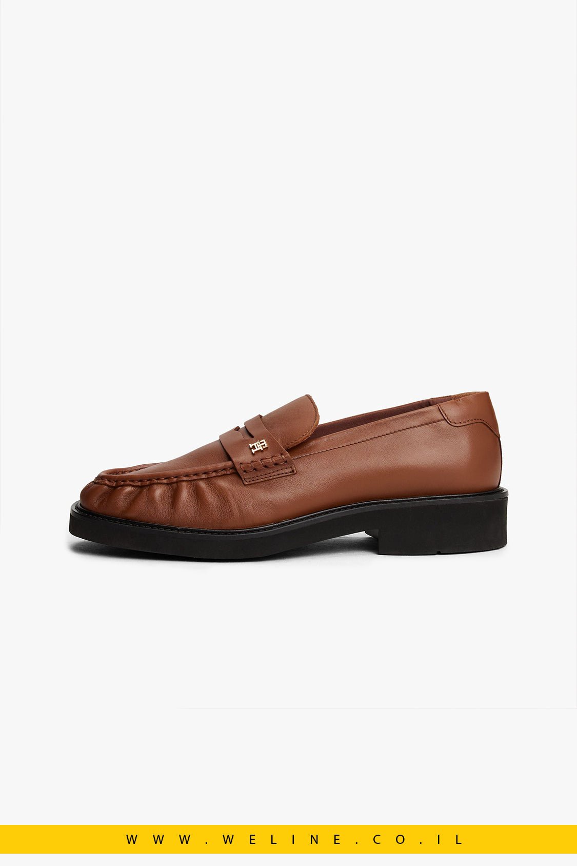 לופרס מעור עם חרטום מרובע – Leather Square Toe Loafers - WELINE.CO.IL