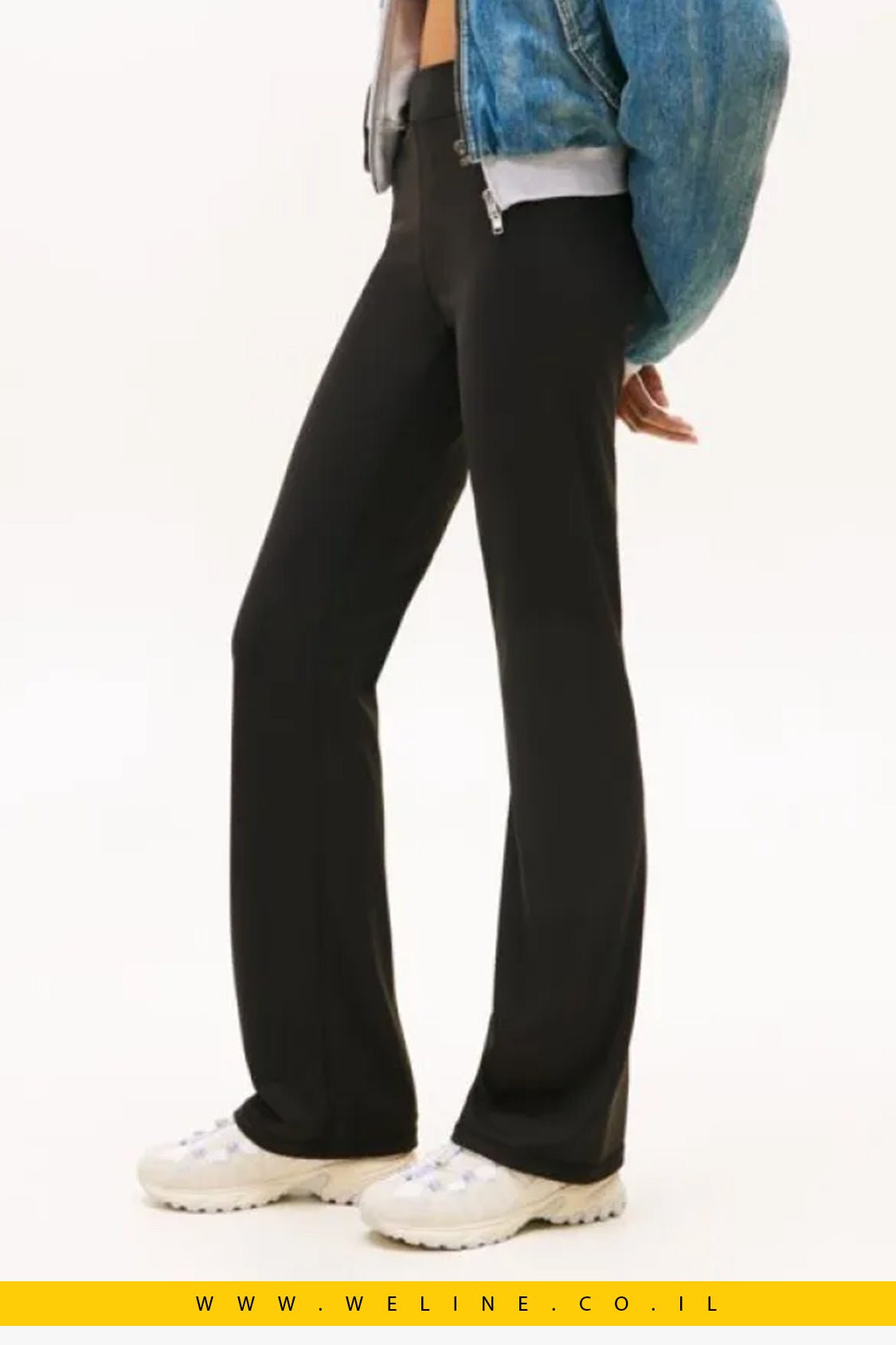 טייץ Logo Slim Kick Flare Leggings – Tommy Jeans | צבע שחור - WELINE.CO.IL