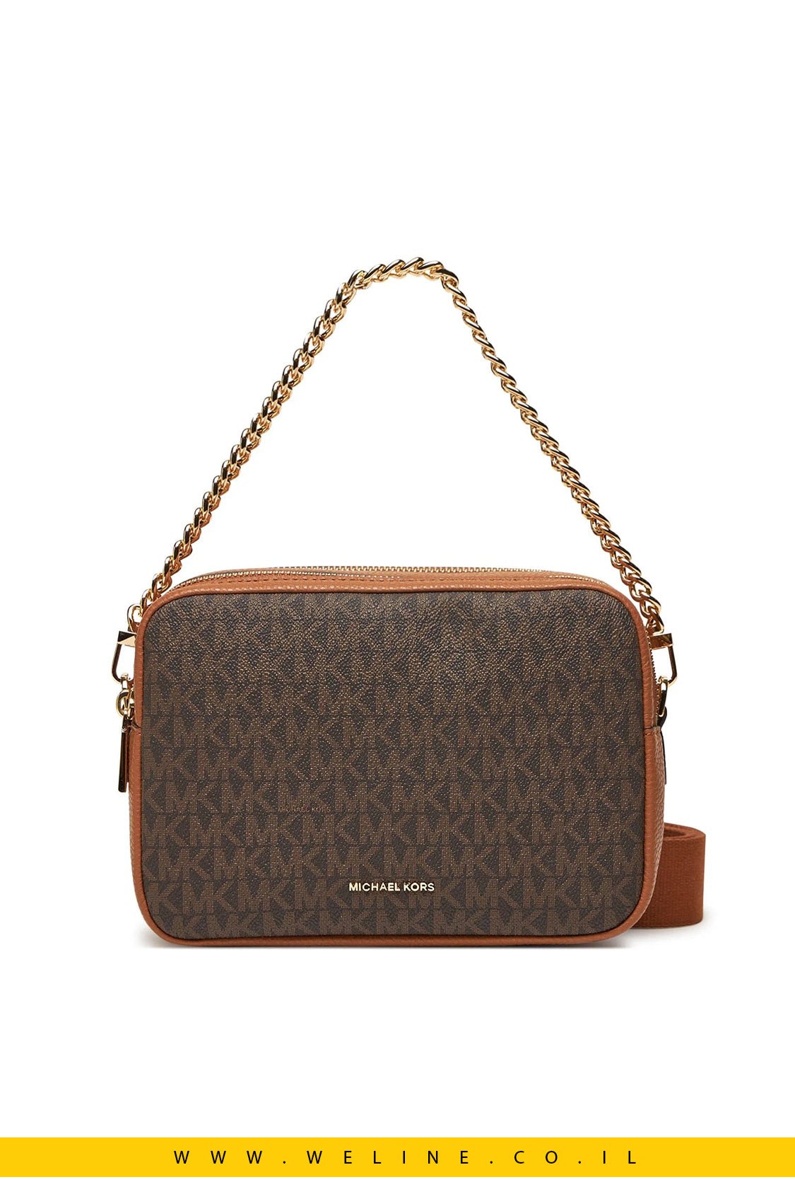 תיק קרוסבודי Michael Kors Bryant Medium Signature Logo Camera - WELINE.CO.IL