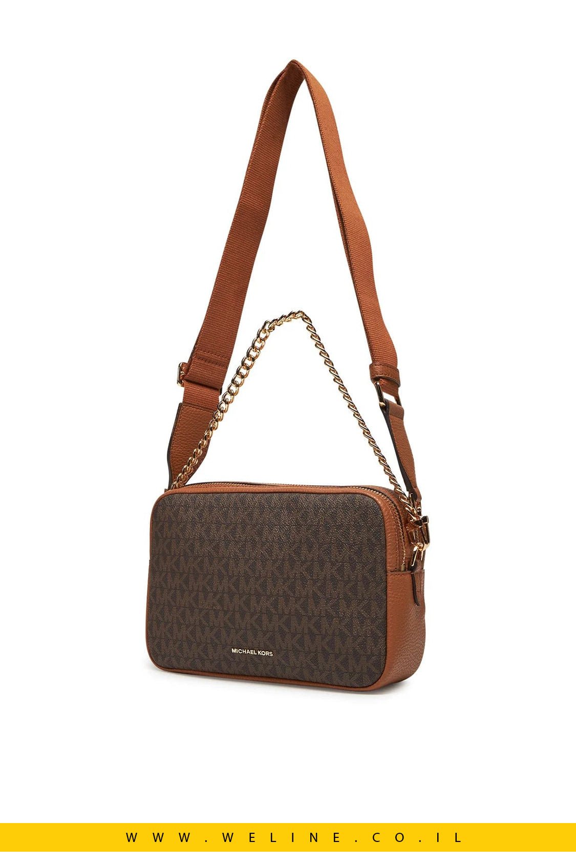 תיק קרוסבודי Michael Kors Bryant Medium Signature Logo Camera - WELINE.CO.IL