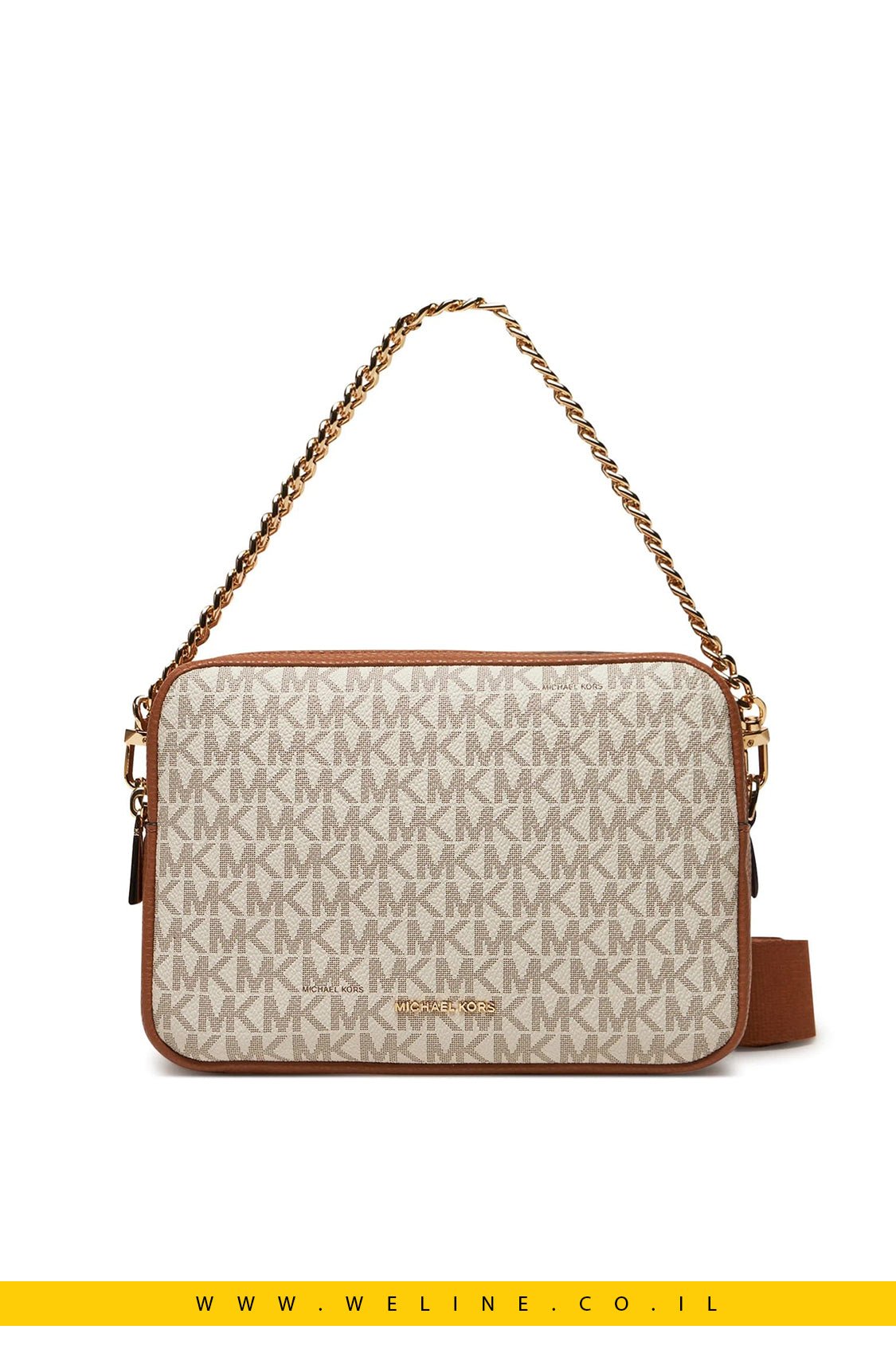 תיק קרוסבודי Michael Kors Bryant Medium Signature Logo Camera - WELINE.CO.IL