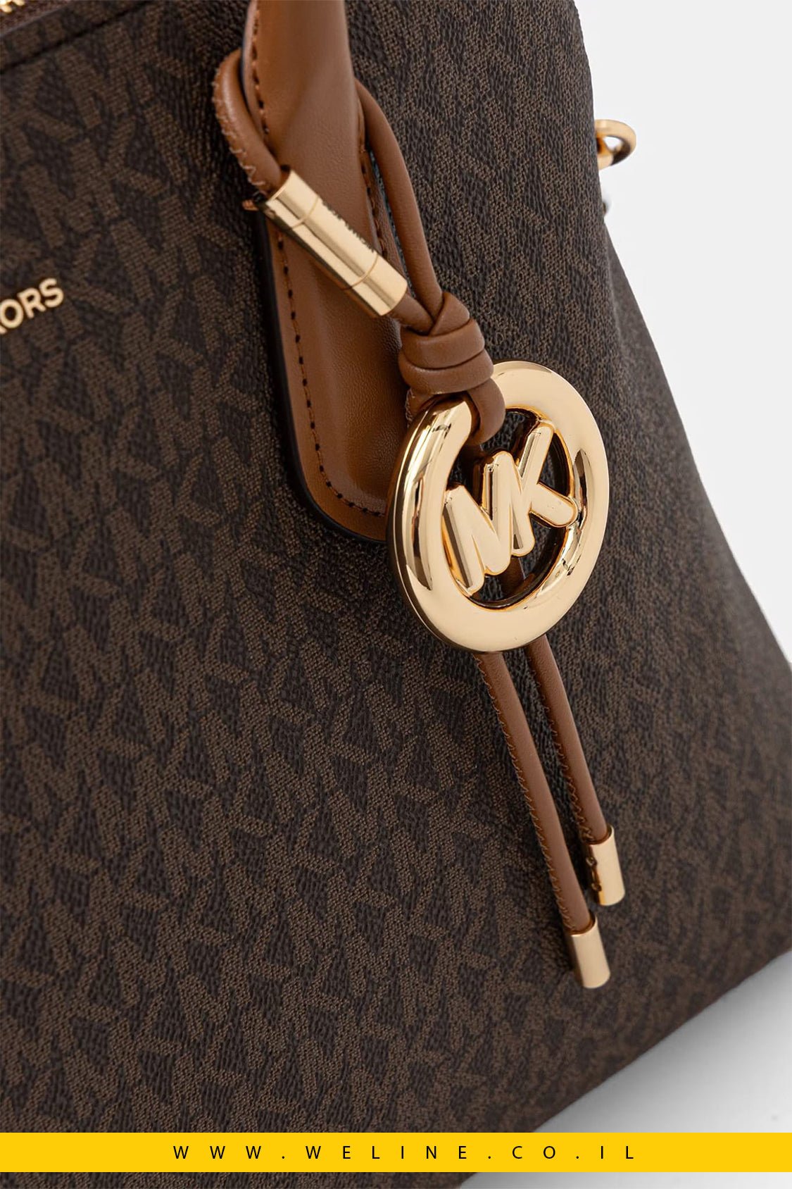 תיק יד לנשים Michael Kors Freddie Large Signature Logo Dome - WELINE.CO.IL
