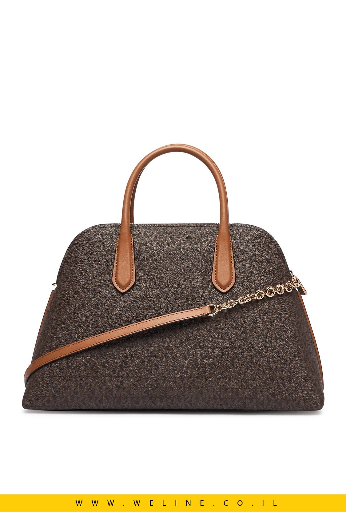 תיק יד לנשים Michael Kors Freddie Large Signature Logo Dome - WELINE.CO.IL