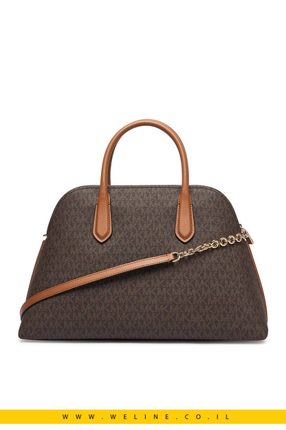 תיק יד לנשים Michael Kors Freddie Large Signature Logo Dome - WELINE.CO.IL
