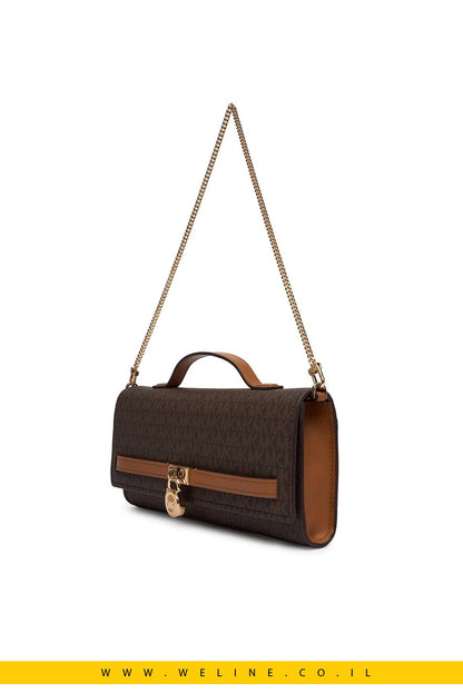 תיק קלאץ' Michael Kors Hamilton Moderne Medium Signature Logo - WELINE.CO.IL