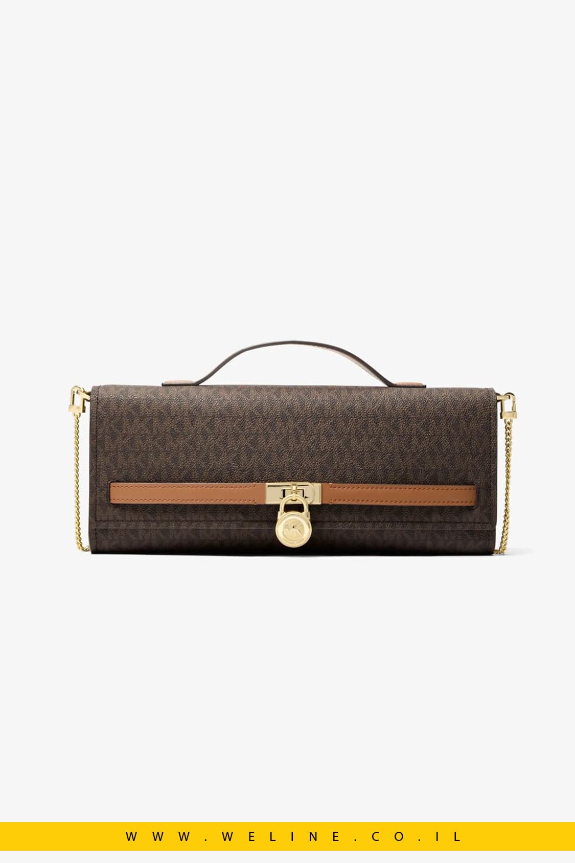 תיק קלאץ' Michael Kors Hamilton Moderne Medium Signature Logo - WELINE.CO.IL