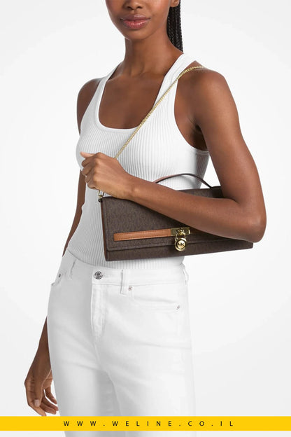 תיק קלאץ' Michael Kors Hamilton Moderne Medium Signature Logo - WELINE.CO.IL