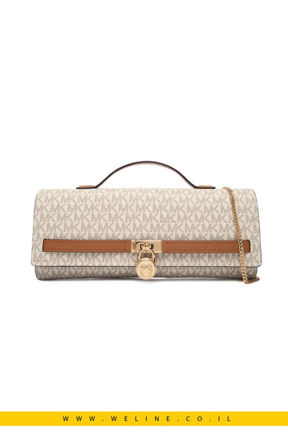 תיק קלאץ' Michael Kors Hamilton Moderne Medium Signature Logo - WELINE.CO.IL