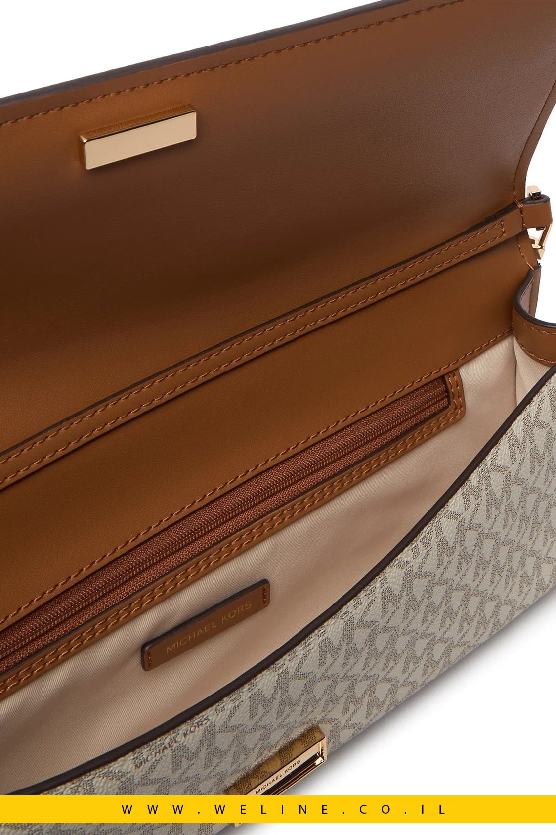 תיק קלאץ' Michael Kors Hamilton Moderne Medium Signature Logo - WELINE.CO.IL