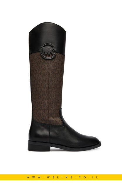 מגפיים לנשים Michael Kors Kimmee Signature Logo Boot - WELINE.CO.IL