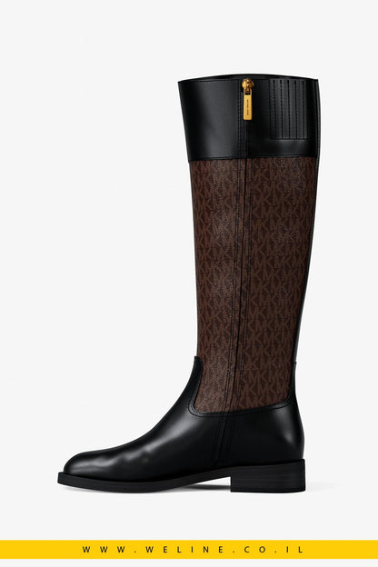 מגפיים לנשים Michael Kors Kimmee Signature Logo Boot - WELINE.CO.IL