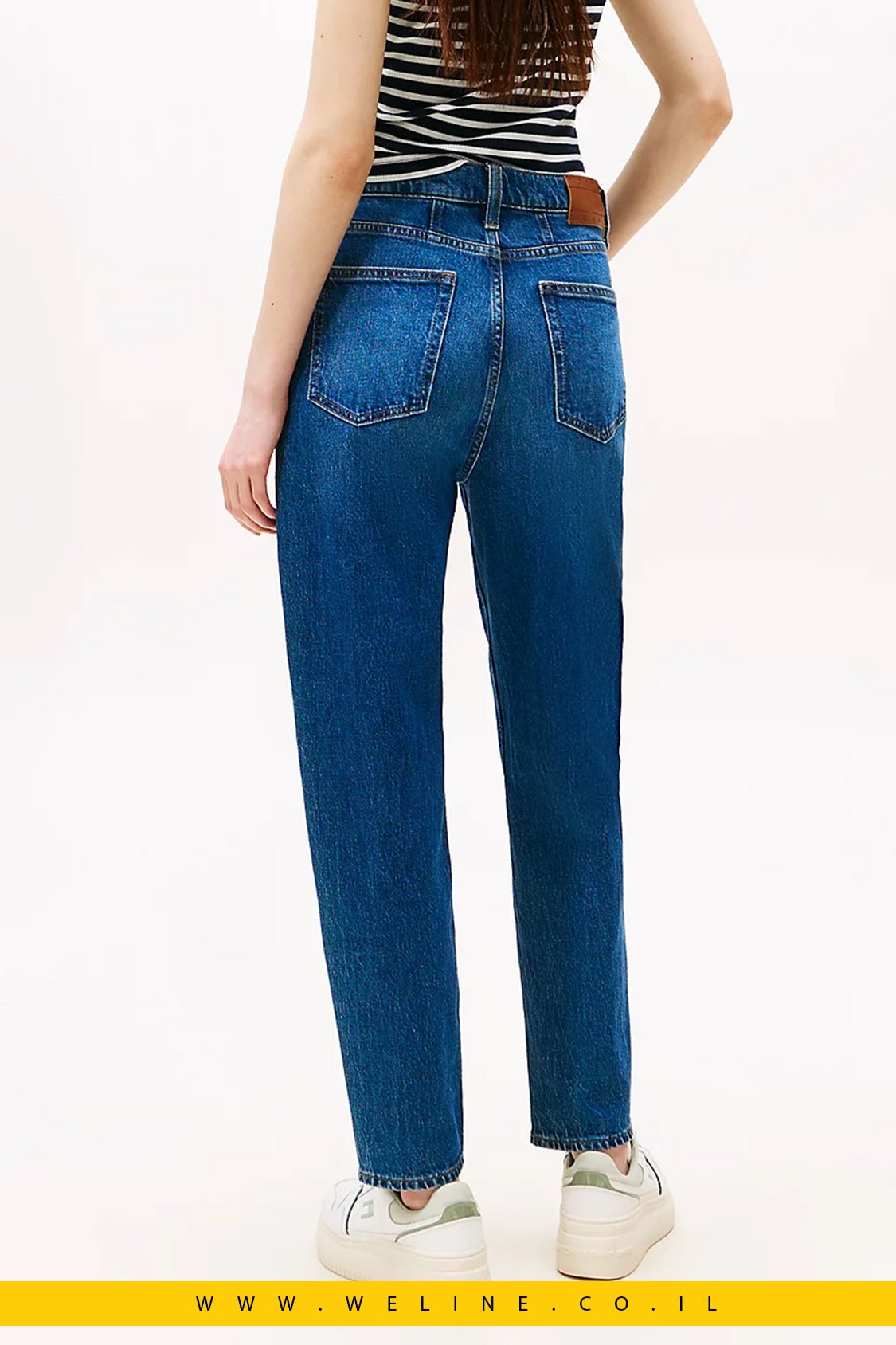 ג'ינס נשים גזרת Mom בגובה אולטרה - גבוה | Tommy Jeans - WELINE.CO.IL