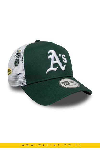 כובע New Era 9FORTY A - Frame Trucker MLB Multi Patch Oakland Athletics – ירוק | יוניסקס - WELINE.CO.IL