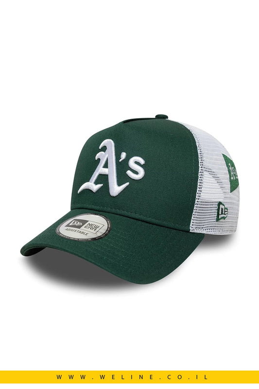 כובע New Era 9FORTY A - Frame Trucker MLB Multi Patch Oakland Athletics – ירוק | יוניסקס - WELINE.CO.IL