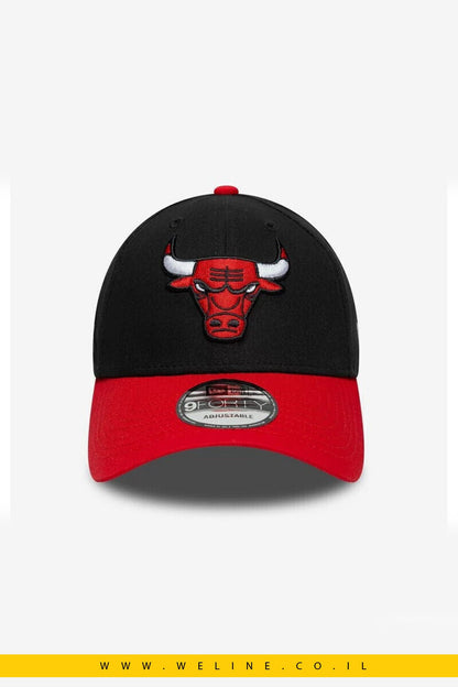 כובע מצחייה New Era 9FORTY – Chicago Bulls NBA Side Patch | שחור - WELINE.CO.IL