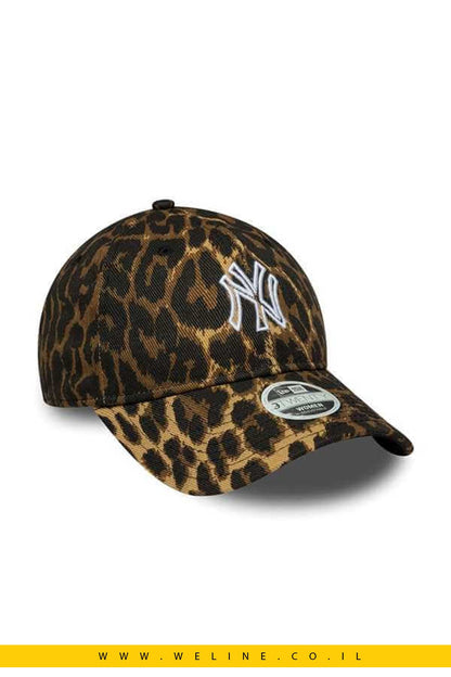 כובע נשים New Era 9TWENTY New York Yankees – הדפס מנומר שחור - WELINE.CO.IL