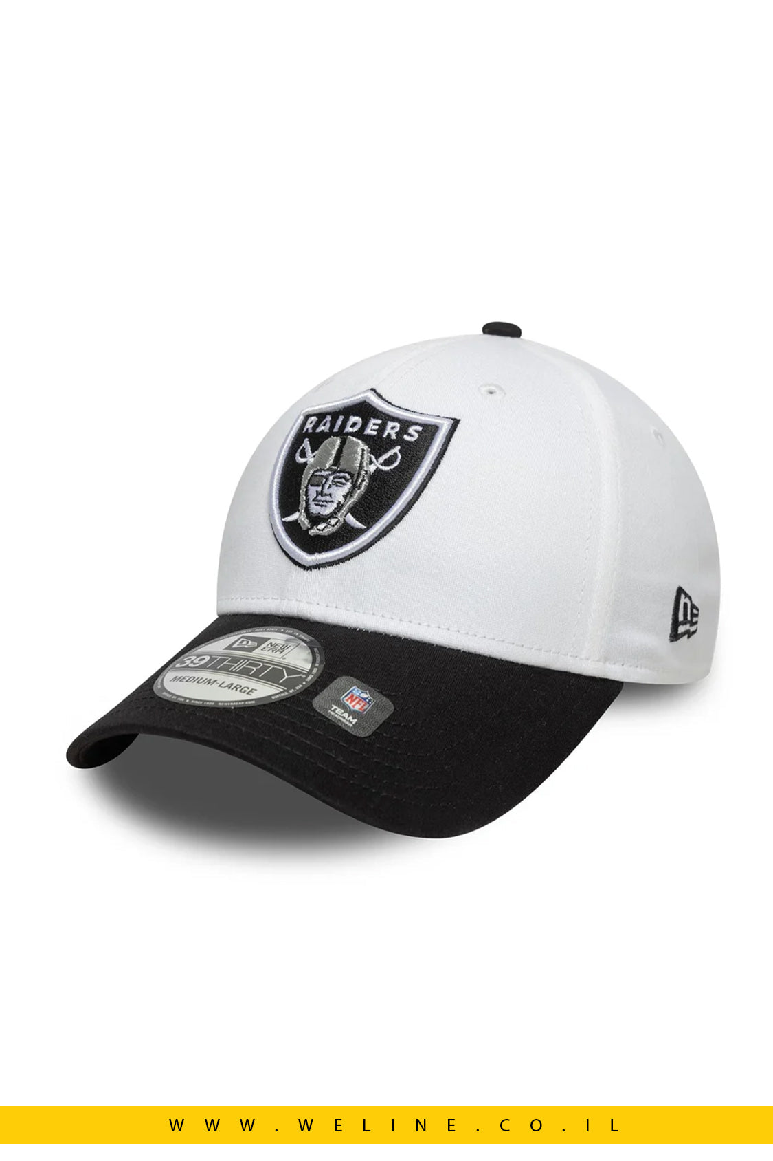 כובע New Era Las Vegas Raiders 39THIRTY Stretch Fit – לבן | NFL Official - WELINE.CO.IL