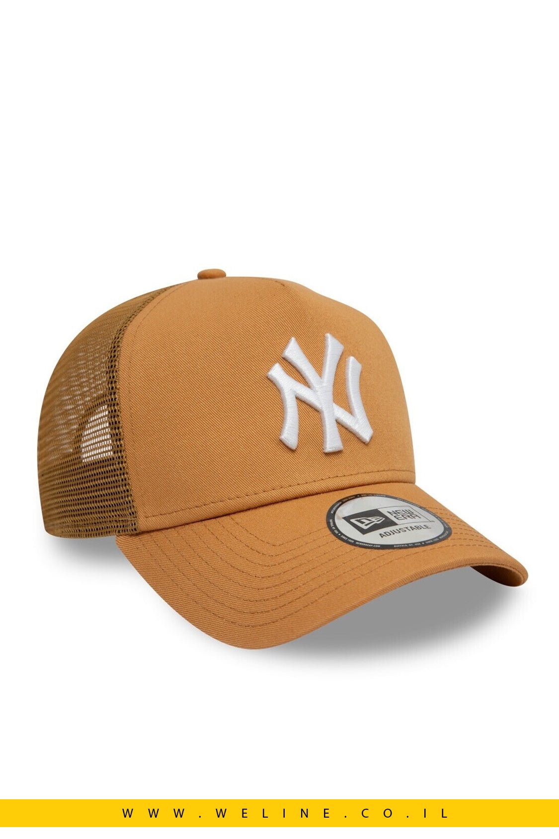 כובע New Era League Ess New York Yankees Trucker בצבע בז' - WELINE.CO.IL