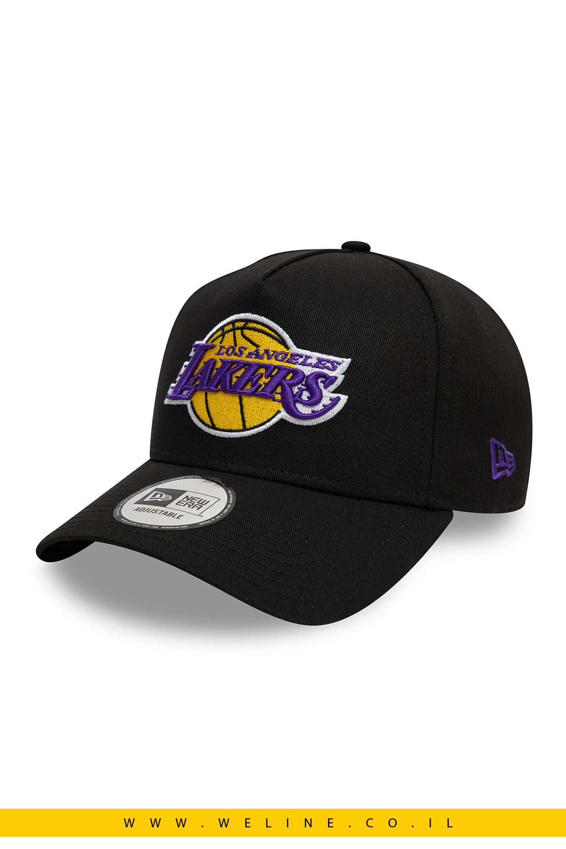 כובע New Era Los Angeles Lakers NBA A - Frame בצבע שחור – סטייל ספורטיבי אייקוני - WELINE.CO.IL