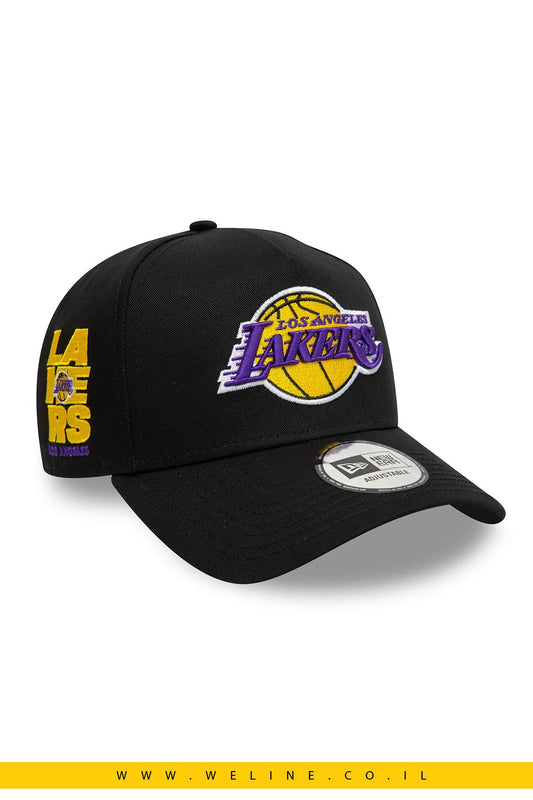 כובע New Era Los Angeles Lakers NBA A - Frame בצבע שחור – סטייל ספורטיבי אייקוני - WELINE.CO.IL
