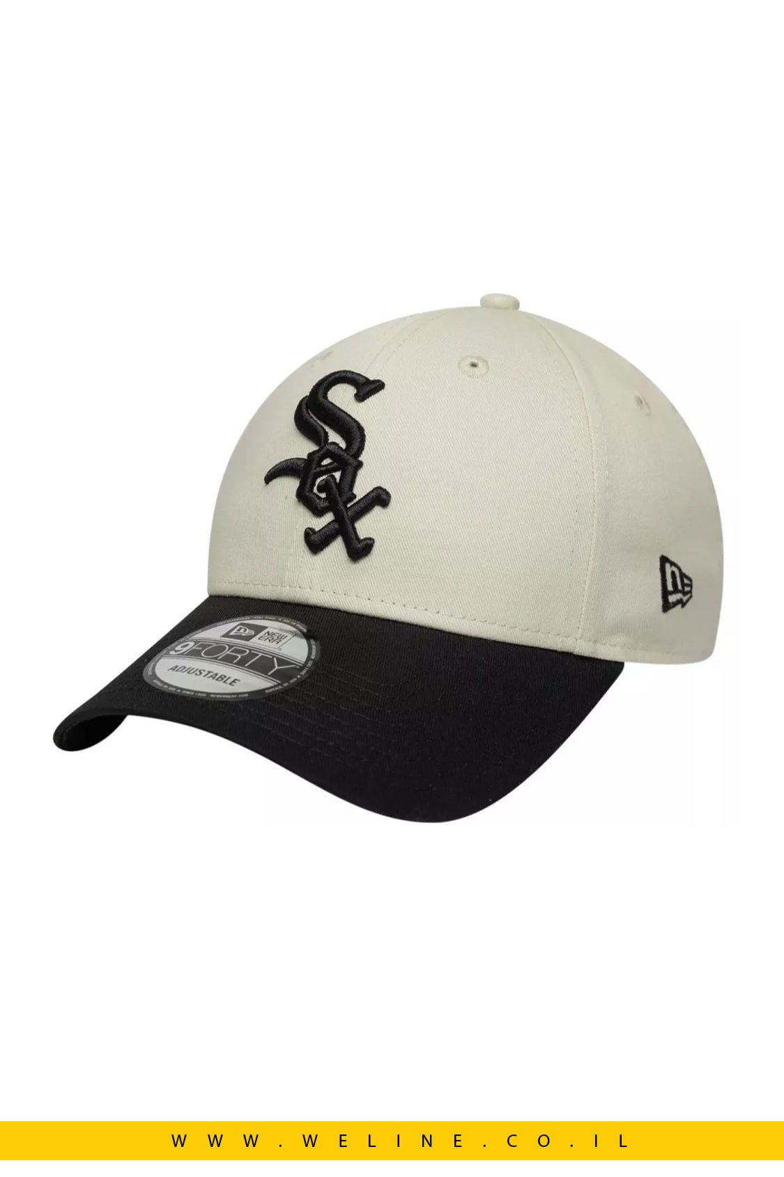 כובע New Era MLB Chicago White Sox Side Script 9FORTY – לבן | יוניסקס | מתכוונן - WELINE.CO.IL