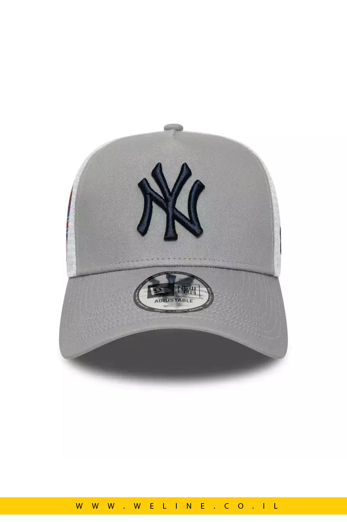 כובע New Era New York Yankees MLB Trucker Snapback – אפור | Side Patch - WELINE.CO.IL