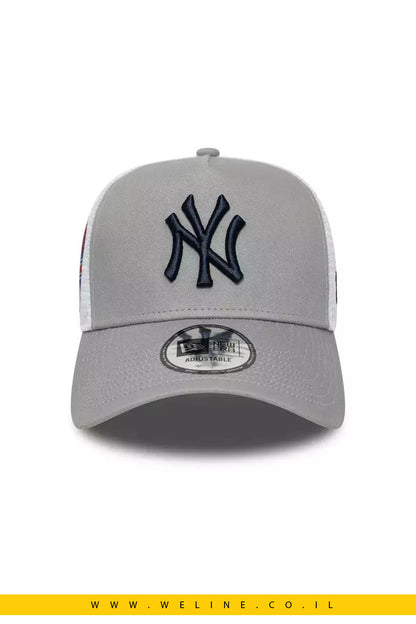 כובע New Era New York Yankees MLB Trucker Snapback – אפור | Side Patch - WELINE.CO.IL