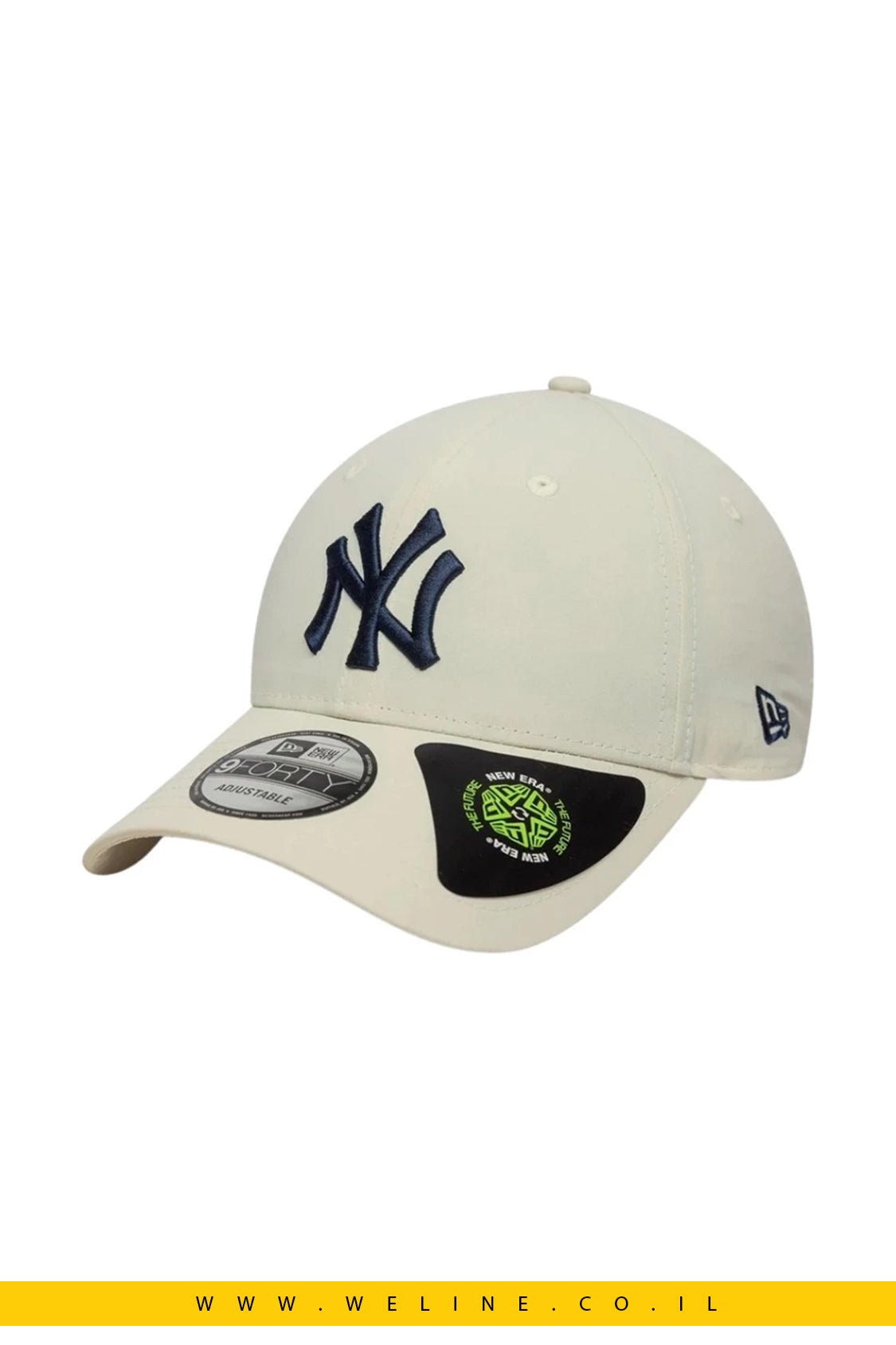 כובע מצחייה New Era Recycled 9FORTY NEYYAN STNNVY – צבע לבן | קולקציית נשים SU25 - WELINE.CO.IL