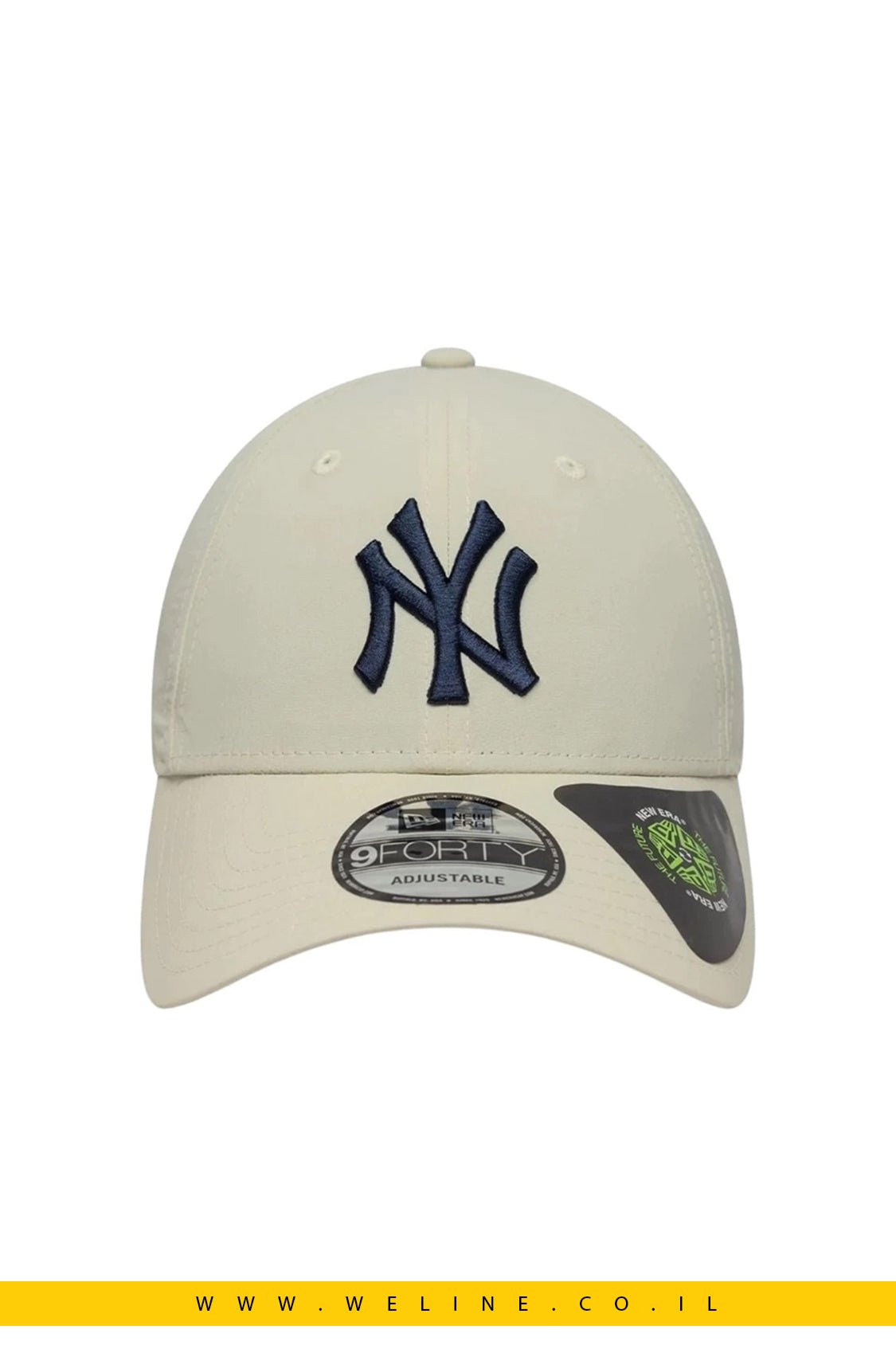 כובע מצחייה New Era Recycled 9FORTY NEYYAN STNNVY – צבע לבן | קולקציית נשים SU25 - WELINE.CO.IL