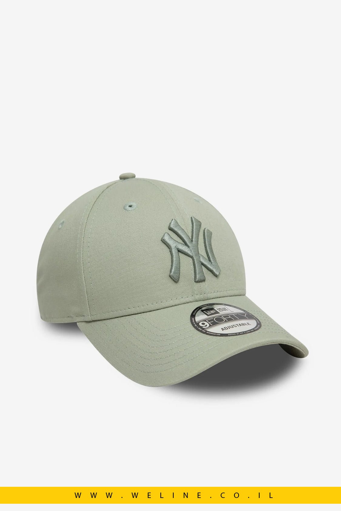 כובע מתכוונן New York Yankees League Essential Pastel Green 9FORTY מבית New Era - WELINE.CO.IL