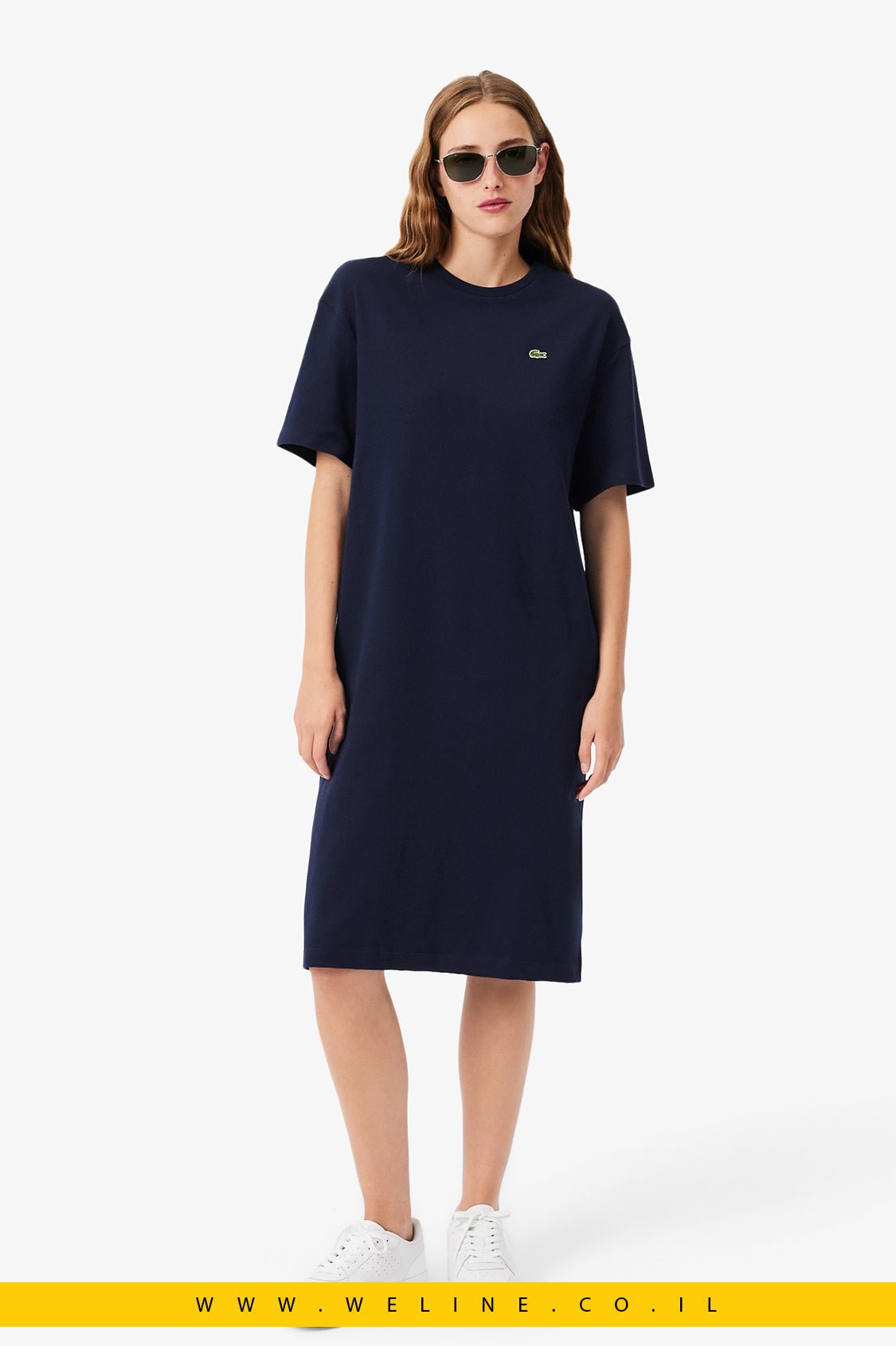 שמלת טי שירט Lacoste לנשים