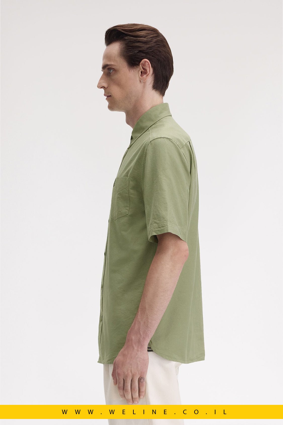 חולצת אוקספורד מכותנה לגברים – Oxford Shirt - WELINE.CO.IL