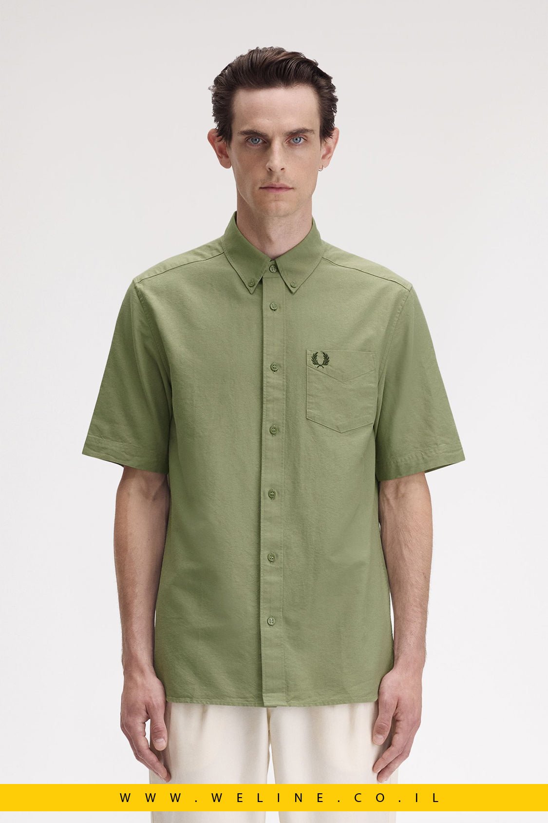 חולצת אוקספורד מכותנה לגברים – Oxford Shirt - WELINE.CO.IL