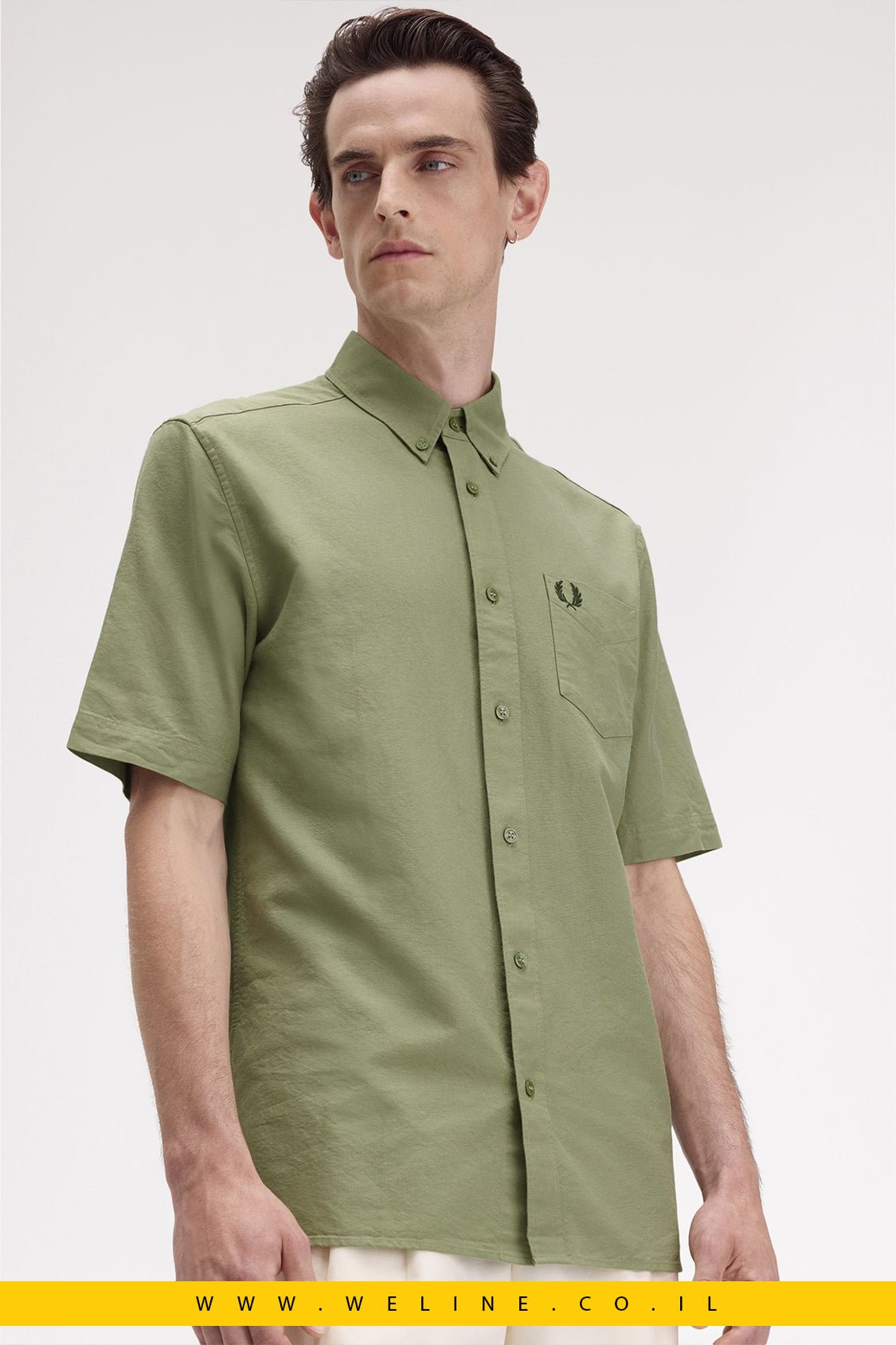 חולצת אוקספורד מכותנה לגברים – Oxford Shirt - WELINE.CO.IL