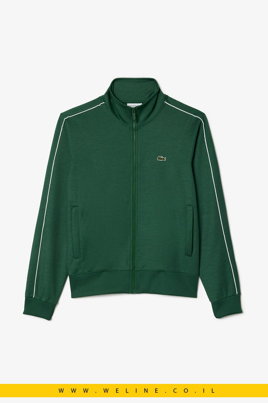 ג’קט ספורט Paris Piqué Zip - Up לגברים Lacoste - WELINE.CO.IL