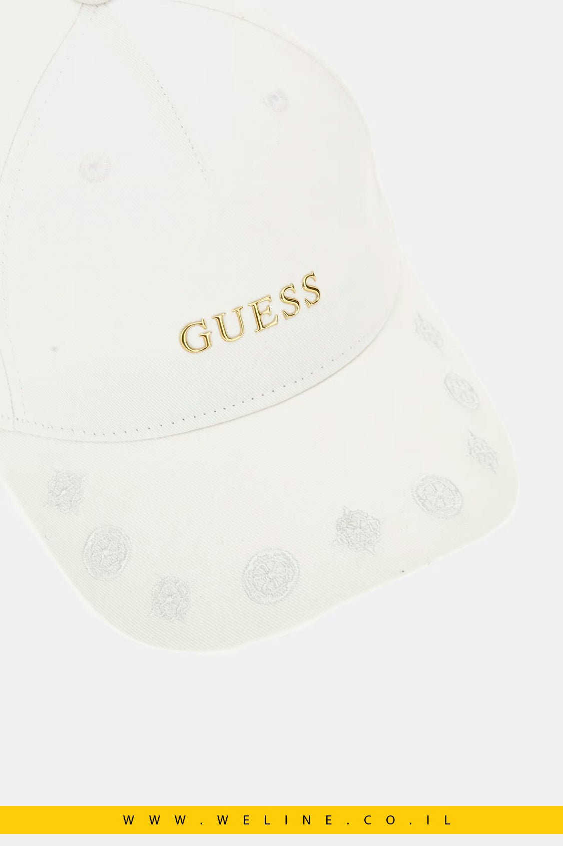 כובע בייסבול לבן Peony Logo – GUESS - WELINE.CO.IL