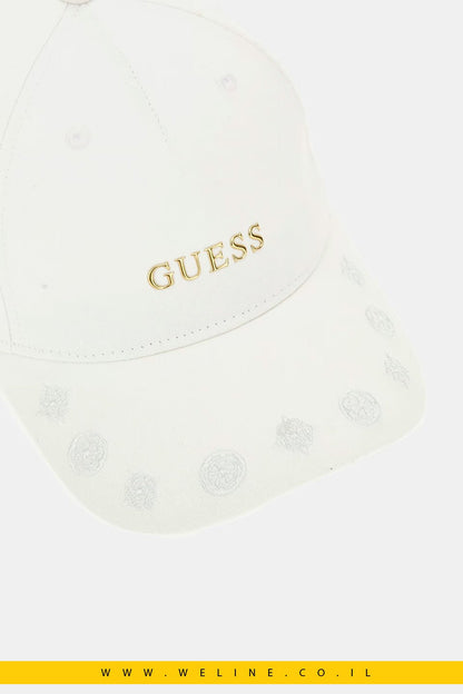 כובע בייסבול לבן Peony Logo – GUESS - WELINE.CO.IL